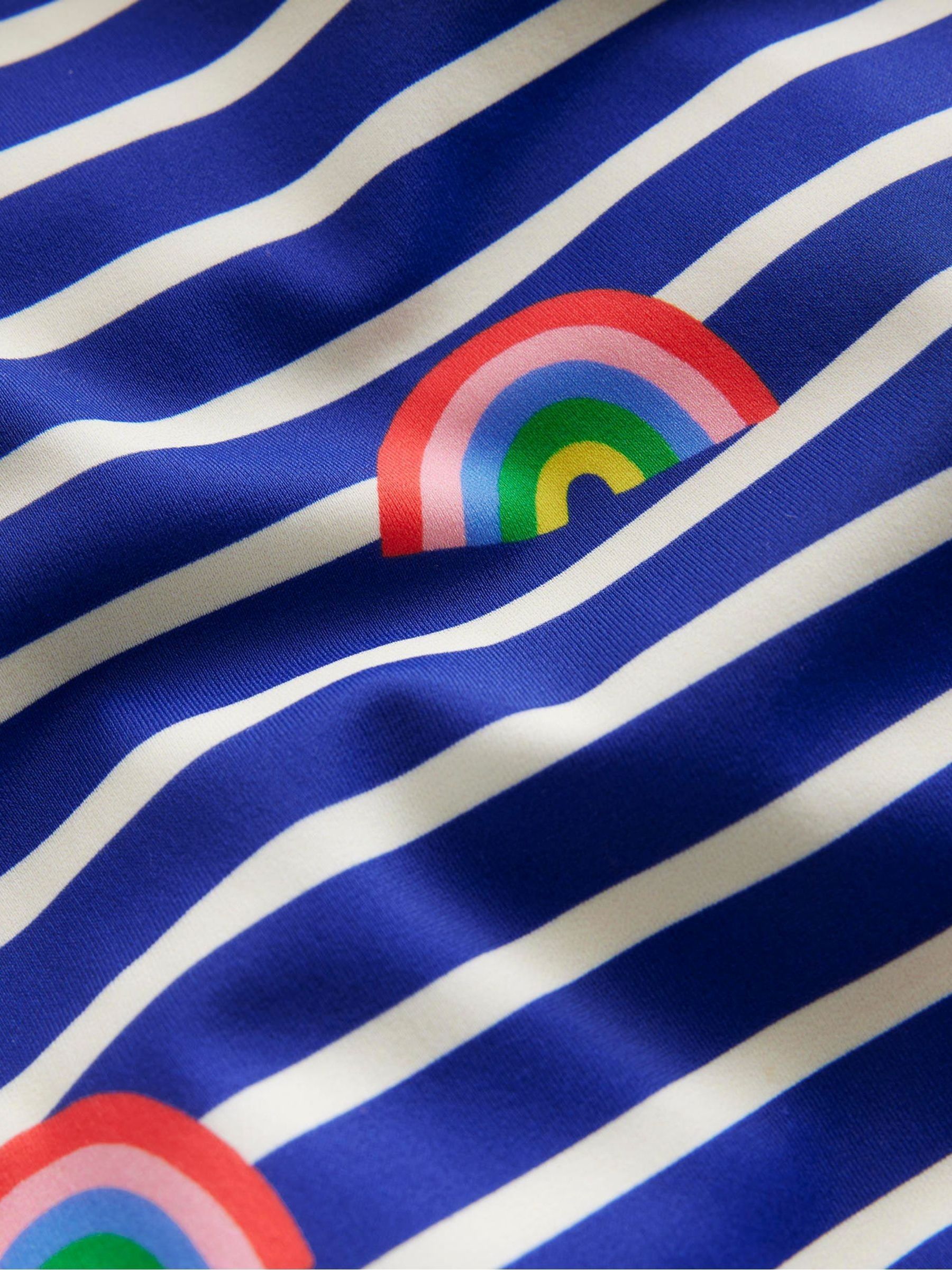 Buy Boden Blue Cross back Printed Rainbow Swimsuit from Next USA