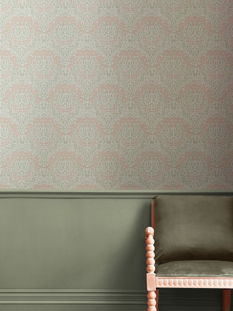 William Morris At Home Peony and Sage Michaelmas Daisy 10M Wallpaper - Image 1 of 5 William Morris At Home Peony and Sage Michaelmas Daisy 10M Wallpaper - Image 1 of 5