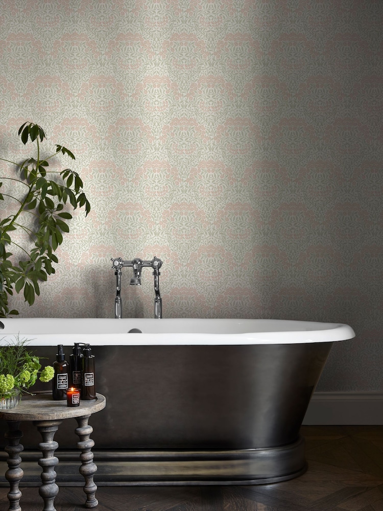 William Morris At Home Peony and Sage Michaelmas Daisy 10M Wallpaper - Image 5 of 5 William Morris At Home Peony and Sage Michaelmas Daisy 10M Wallpaper - Image 5 of 5