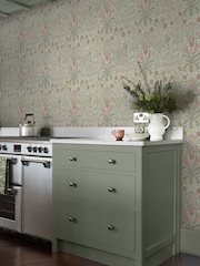 William Morris At Home Peony and Sage Woodland Weeds 10M Wallpaper - Image 5 of 5
