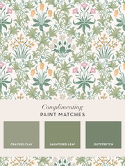 William Morris At Home Spring Garden Celandine 10M Wallpaper - Image 4 of 5