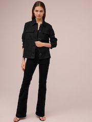 Черный - Boucle Button Up Shacket - Image 2 of 6