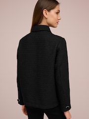 Черный - Boucle Button Up Shacket - Image 3 of 6