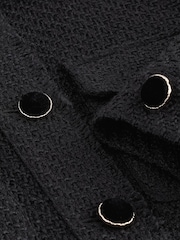 Черный - Boucle Button Up Shacket - Image 6 of 6