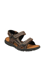 Lotus Brown Chrome Casual Mens Sandals - Image 1 of 4