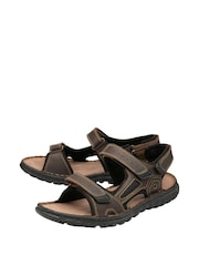 Lotus Brown Chrome Casual Mens Sandals - Image 2 of 4