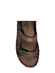 Lotus Brown Chrome Casual Mens Sandals - Image 4 of 4