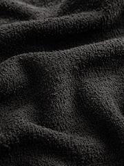Black Boucle Midi Elasticated Waist Circle Skirt - Image 4 of 5