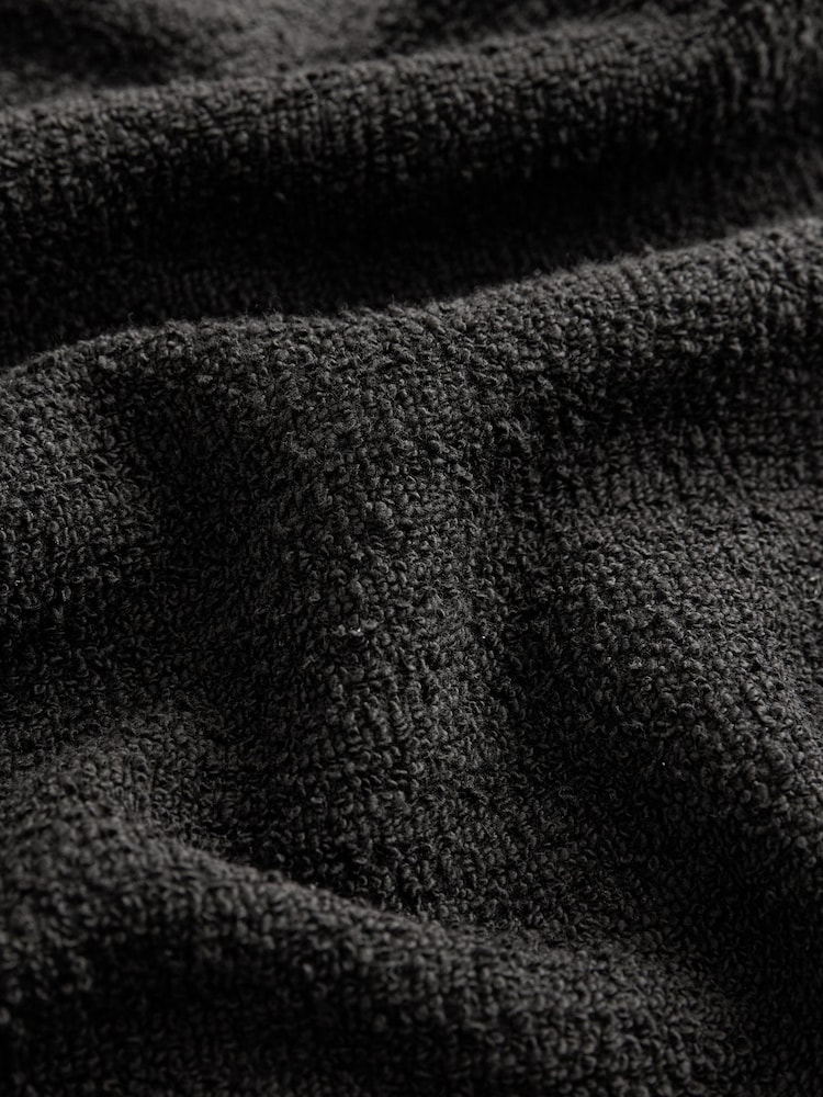Black Boucle Midi Elasticated Waist Circle Skirt - Image 5 of 5