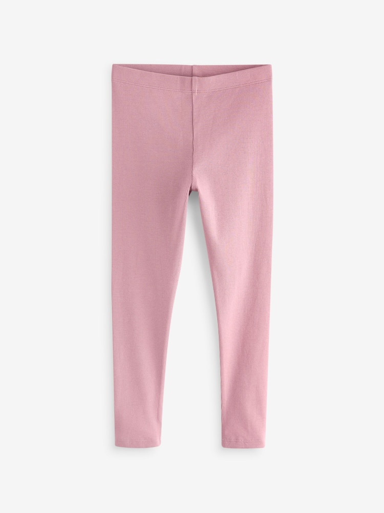 Multi Ribbed Leggings 5 Pack (3-16yrs) - Image 2 of 8