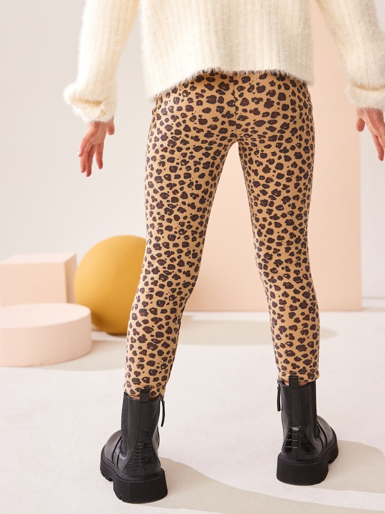 Animal Regular Length Cosy Fleece Lined Leggings (3-16yrs) - Image 2 of 7