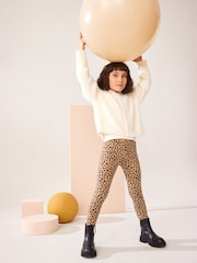 Animal Regular Length Cosy Fleece Lined Leggings (3-16yrs) - Image 4 of 7