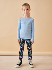 Blue Multi Printed Leggings (3-16yrs) - Image 2 of 7