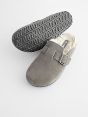 Grey Suede Clogs - Image 5 of 6