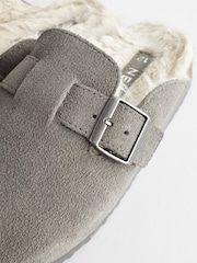 Grey Suede Clogs - Image 6 of 6