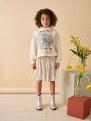 Gold Sequin Pull On Skirt (3-16yrs) - Image 2 of 7