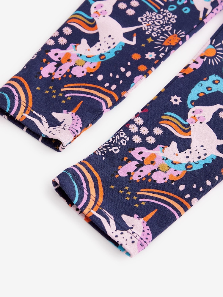 Diseño en azul marino de arcoíris y unicornios - Leggings estampados (3-16 años) - Imagen 7 de 7 Diseño en azul marino de arcoíris y unicornios - Leggings estampados (3-16 años) - Imagen 7 de 7