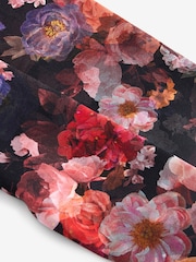 Black Floral Printed Leggings (3-16yrs) - Image 7 of 7