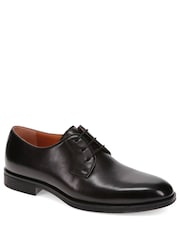 Jones Bootmaker Black Manchester Wide Leather Lace-ups Shoes - Image 2 of 5