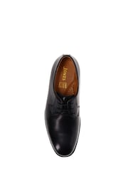 Jones Bootmaker Black Manchester Wide Leather Lace-ups Shoes - Image 4 of 5