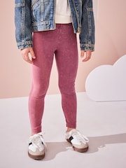 Berry Pink Denim Leggings (3-16yrs) - Image 1 of 7