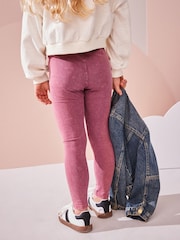Berry Pink Denim Leggings (3-16yrs) - Image 4 of 7