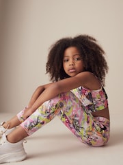 Multi Graffiti Sports Leggings (3-16yrs) - Image 3 of 8