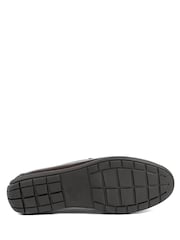 Jones Bootmaker Brown Wide Fit Rawston Wide Fit Smart Leather Slip-On Shoes - Image 5 of 5