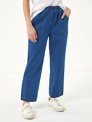 Roman Blue Petite Stretch Denim Trousers - Image 5 of 6