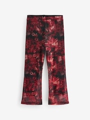 Red/Black Mesh Flare Leggings (3-16yrs) - Image 4 of 6