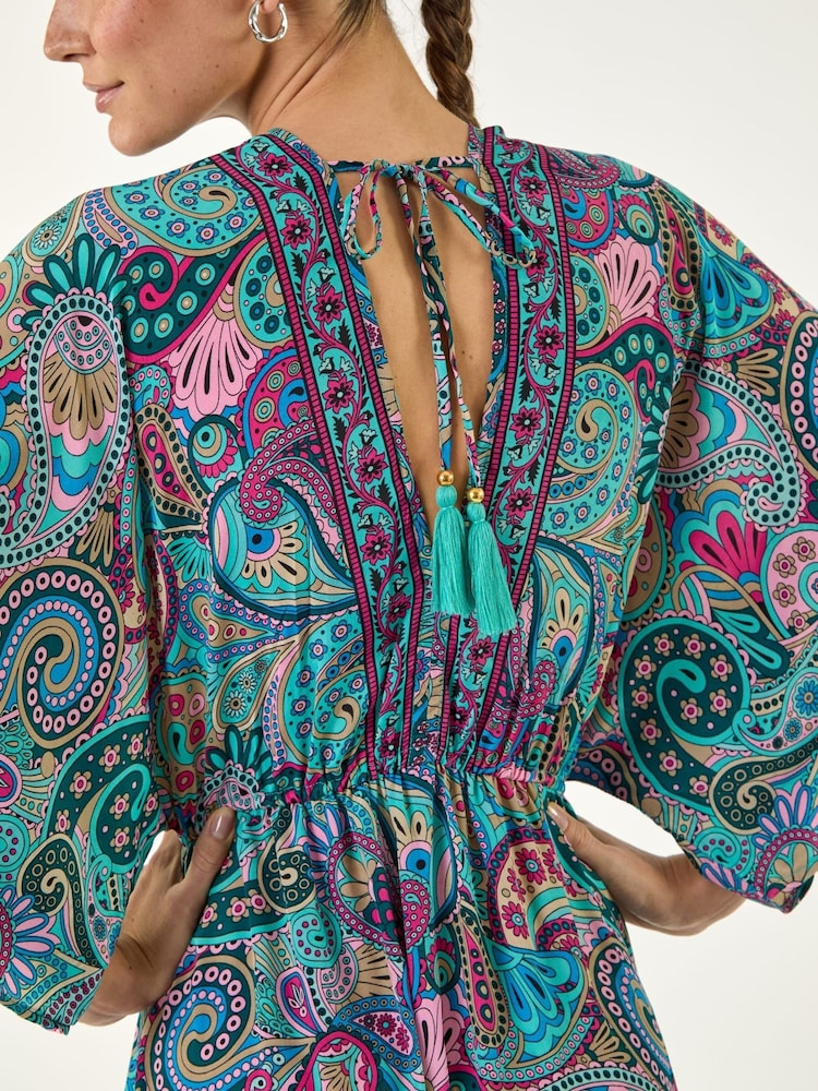 Roman Paisley Boho Maxi Dress - 圖片 4/4