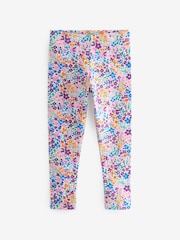 Blue/Pink Floral/Navy Unicorn Leggings 5 Pack (3-16yrs) - Image 4 of 8