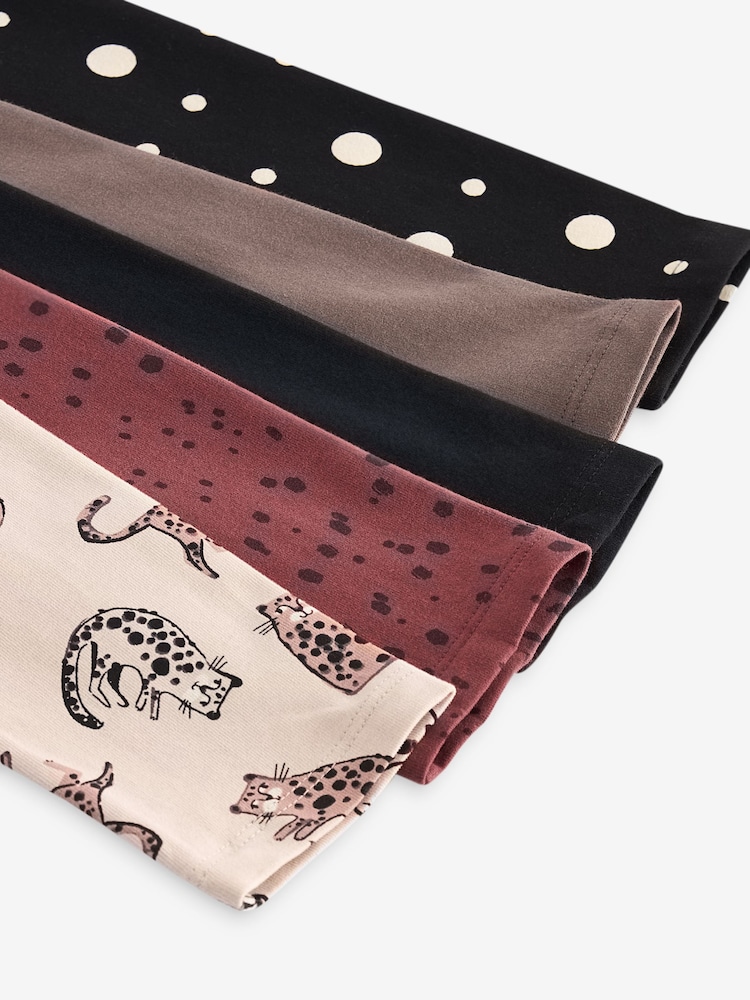 Rostbraun/Mono mit Tupfen/Neutral mit Motiven - Leggings im 5er-Pack (3–16 J.) - Bild 8 von 8 Rostbraun/Mono mit Tupfen/Neutral mit Motiven - Leggings im 5er-Pack (3–16 J.) - Bild 8 von 8