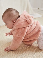 Rosa - Chaqueta abrigada de forro polar para bebé (0 meses -2 año) - Imagen 3 de 9