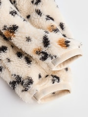 Ecru/ Animal Print Baby Cosy Fleece Jacket (0mths-2yrs) - Image 10 of 10