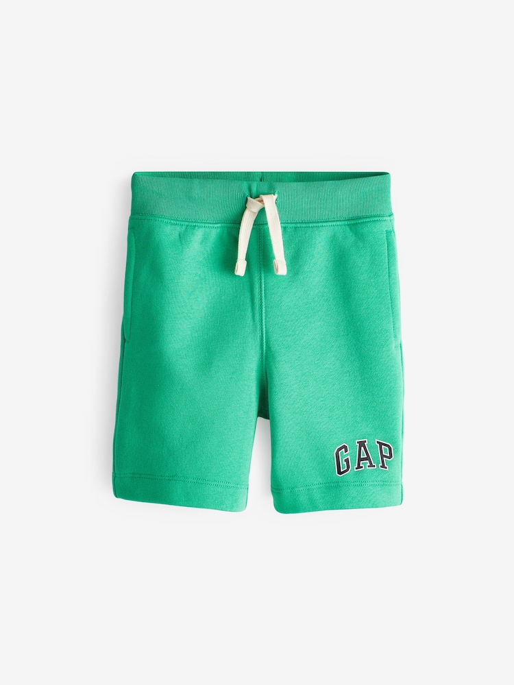 Gap Green Pull On Logo Jogger Shorts (4-13yrs) - Image 1 of 5 Gap Green Pull On Logo Jogger Shorts (4-13yrs) - Image 1 of 5