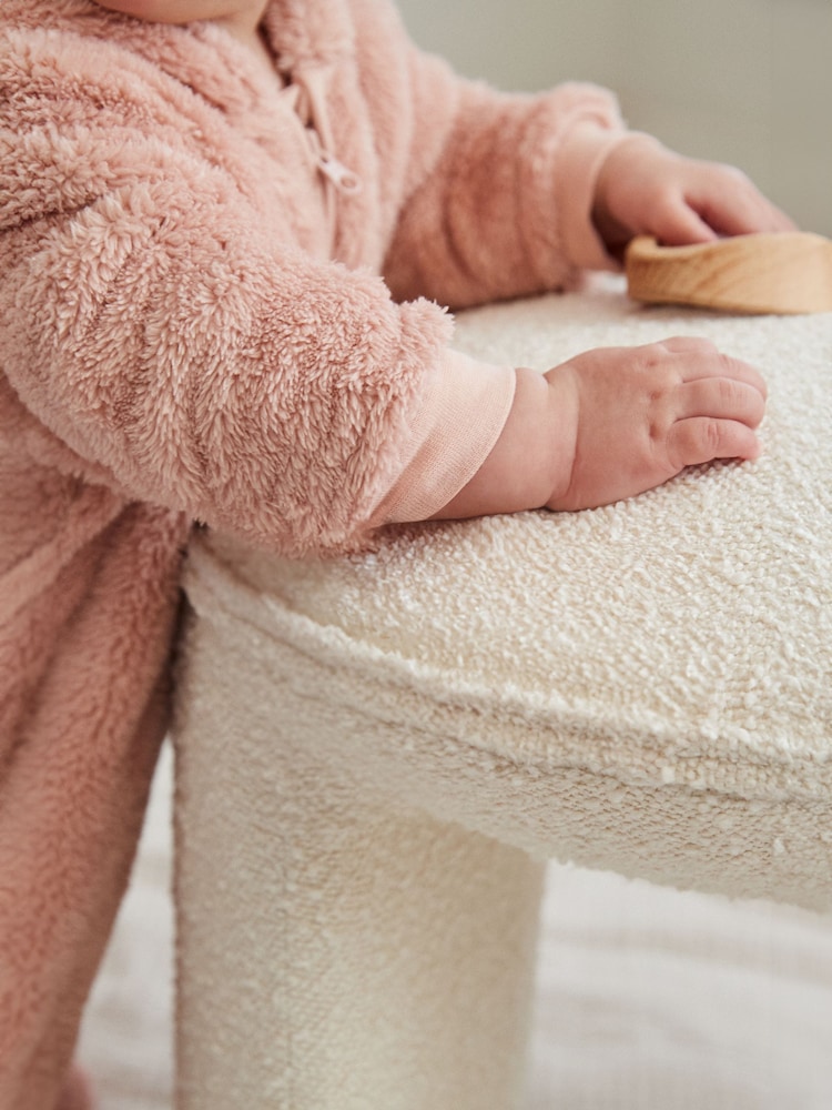 Pink Baby Cosy Fleece Hooded All-In-One (0mths-2yrs) - Image 4 of 11