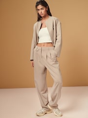 Neutral Tailored Barrel Trousers - Image 1 of 4