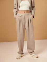 Neutral Tailored Barrel Trousers - Image 2 of 4