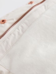 White Bows Baby Hooded Puffer Coat (0mths-2yrs) - Image 8 of 9