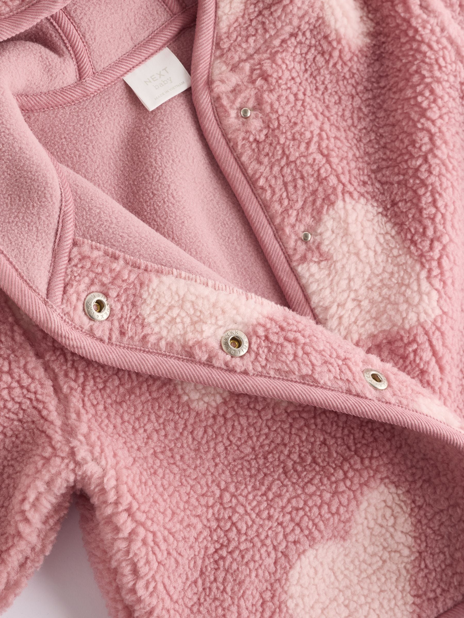 Kaufe Sie Pink Heart Print Baby Borg Fleece Jacket 0mths 2yrs von Next Osterreich