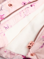 Pink Floral Baby Hooded Puffer Coat (0mths-2yrs) - Image 5 of 6