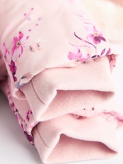 Pink Floral Baby Hooded Puffer Coat (0mths-2yrs) - Image 6 of 6