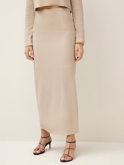 Cream Mesh Sequin Midi Skirt - Image 2 of 6