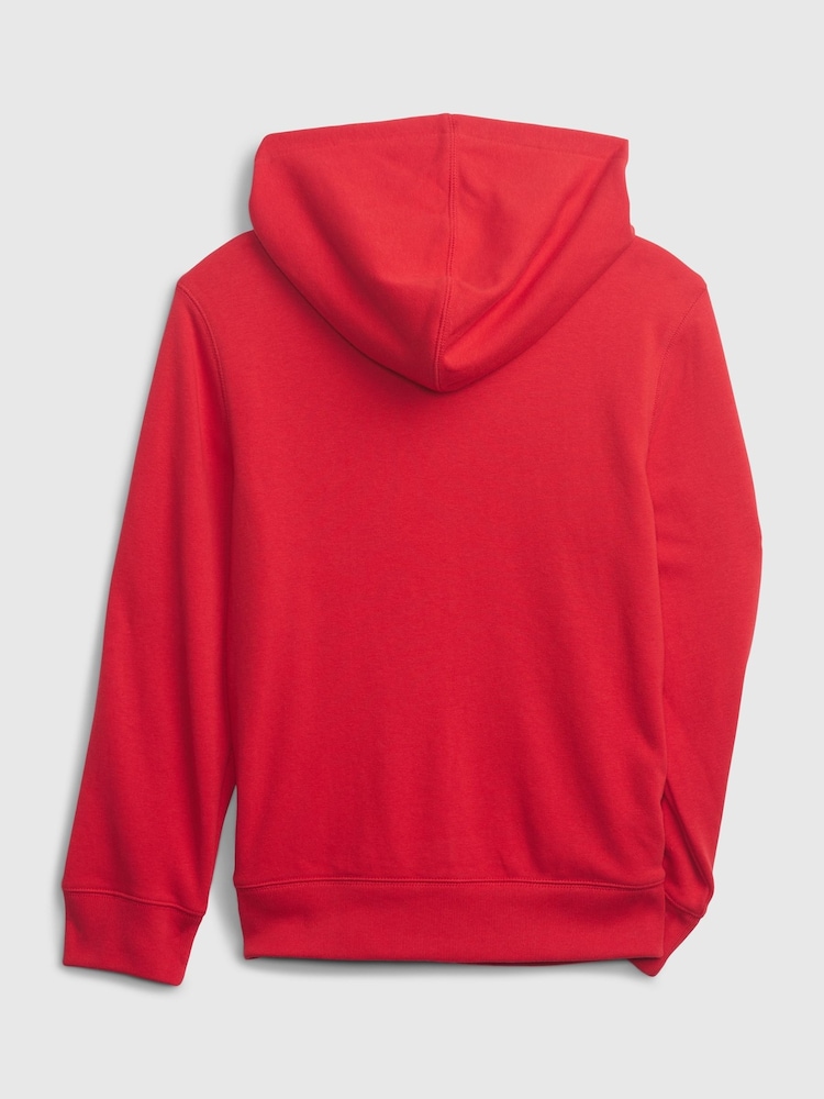 Gap Red Logo Zip Up Hoodie (4-13yrs) - Image 2 of 2
