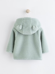 Sage Green Baby Borg Fleece Jacket (0mths-2yrs) - Image 4 of 9