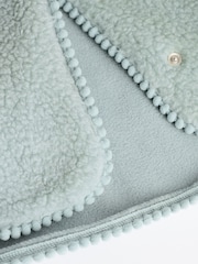 Sage Green Baby Borg Fleece Jacket (0mths-2yrs) - Image 6 of 9
