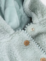 Sage Green Baby Borg Fleece Jacket (0mths-2yrs) - Image 8 of 9