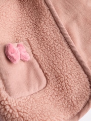 Roz - Bebeluș Borg Fleece Jachetă (0luni-2ani) - Imaginea 11 din 12