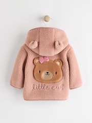 Roz - Bebeluș Borg Fleece Jachetă (0luni-2ani) - Imaginea 6 din 12